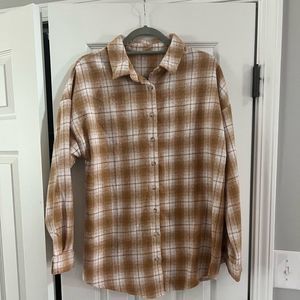 Plaid Shacket, size medium